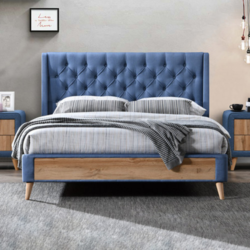 Maxwell Upholstered Queen Bed Frame, Fabric Queen Bed Frame