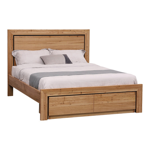 Evergreen Home Orias Queen Bed Frame with 2 Drawers | Temple & Webster