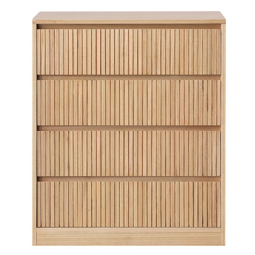 Amanda 4 Drawer Ash Wood Tallboy