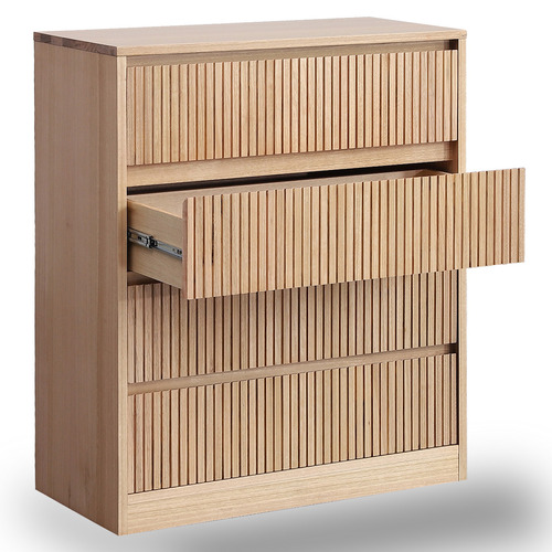 Amanda 4 Drawer Ash Wood Tallboy