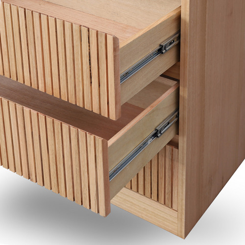 Amanda 4 Drawer Ash Wood Tallboy