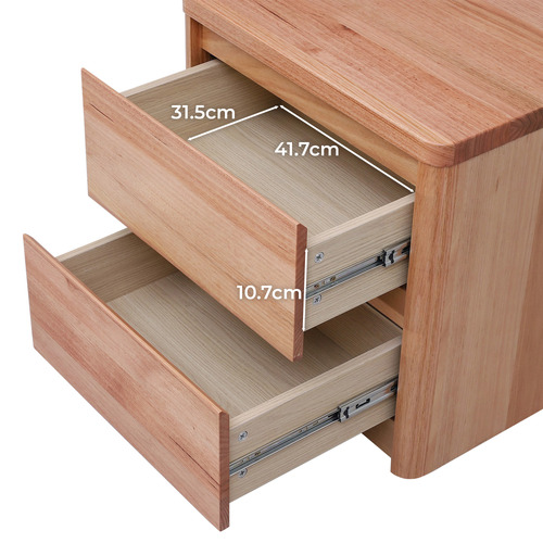 Adam Tasmania Oak Bedside Table