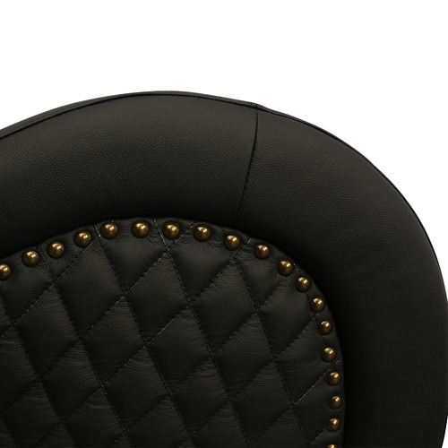 Tanata Leather Love Seat Chaise
