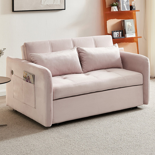 Liviana 2 Seater Single Velvet Sofa Bed