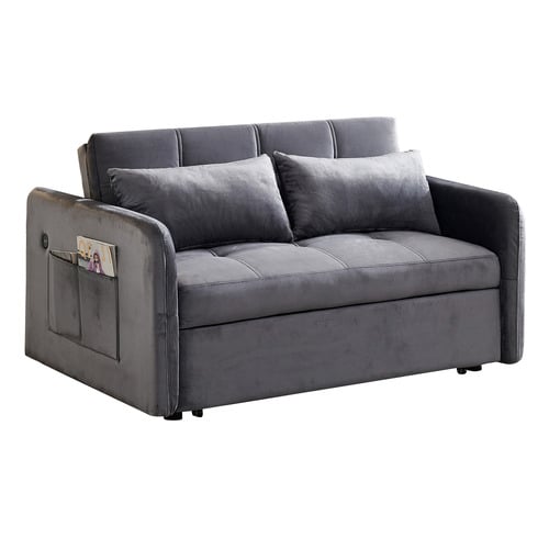 Liviana-2-Seater-Single-Velvet-Sofa-Bed