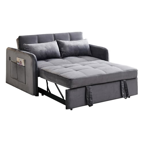 Liviana-2-Seater-Single-Velvet-Sofa-Bed