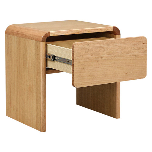 Clemmie Tasmanian Oak Wood Bedside Table