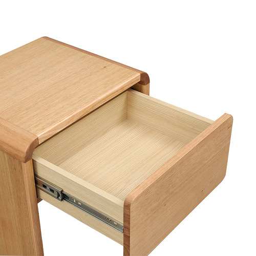 Clemmie Tasmanian Oak Wood Bedside Table