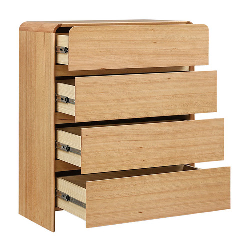 Clemmie Tasmanian Oak Wood Tallboy
