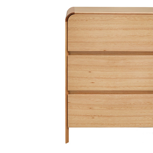 Clemmie Tasmanian Oak Wood 6 Drawer Chest