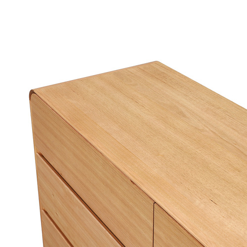 Clemmie Tasmanian Oak Wood 6 Drawer Chest