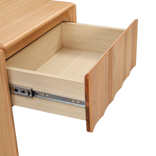 Elettra Tasmanian Oak Wood Bedside Table