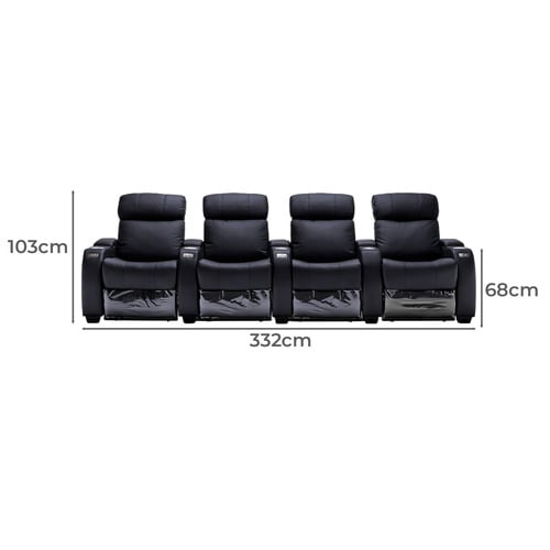 Anna  4 Seater Electric Recliner