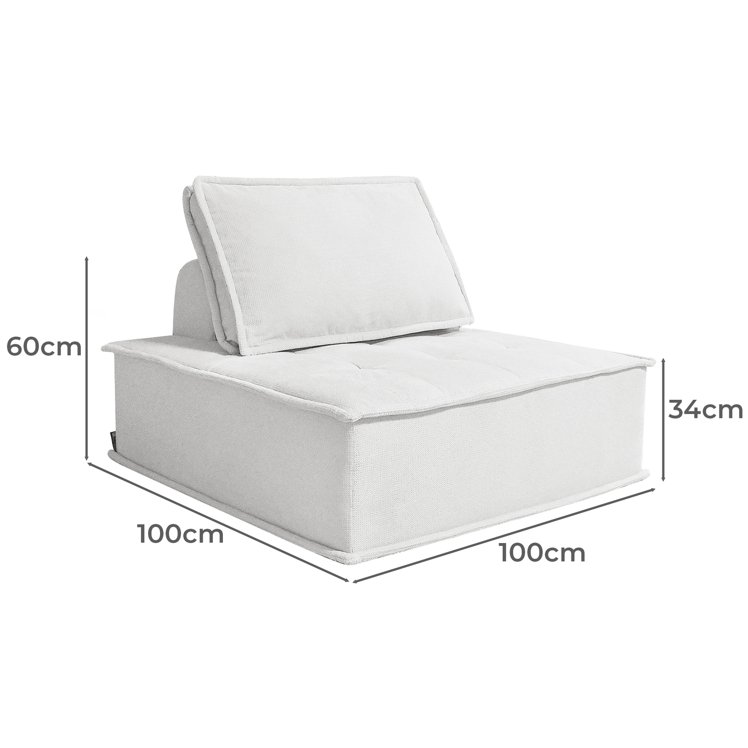 Rogan Linen & Cotton Armless Lounge Chairs