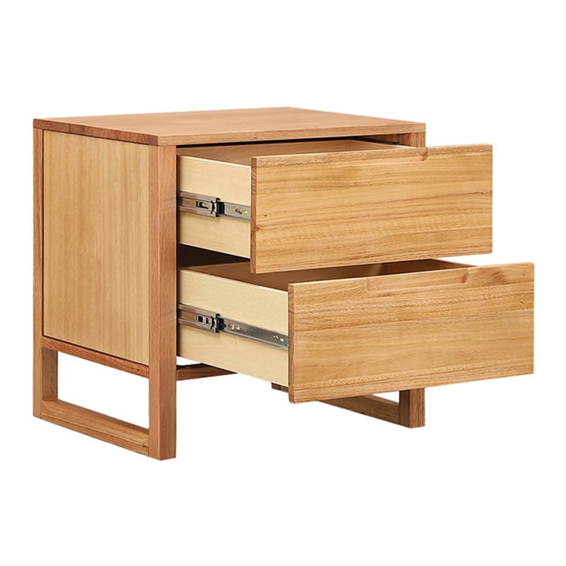Zephyr 2 Drawer Bedside Table