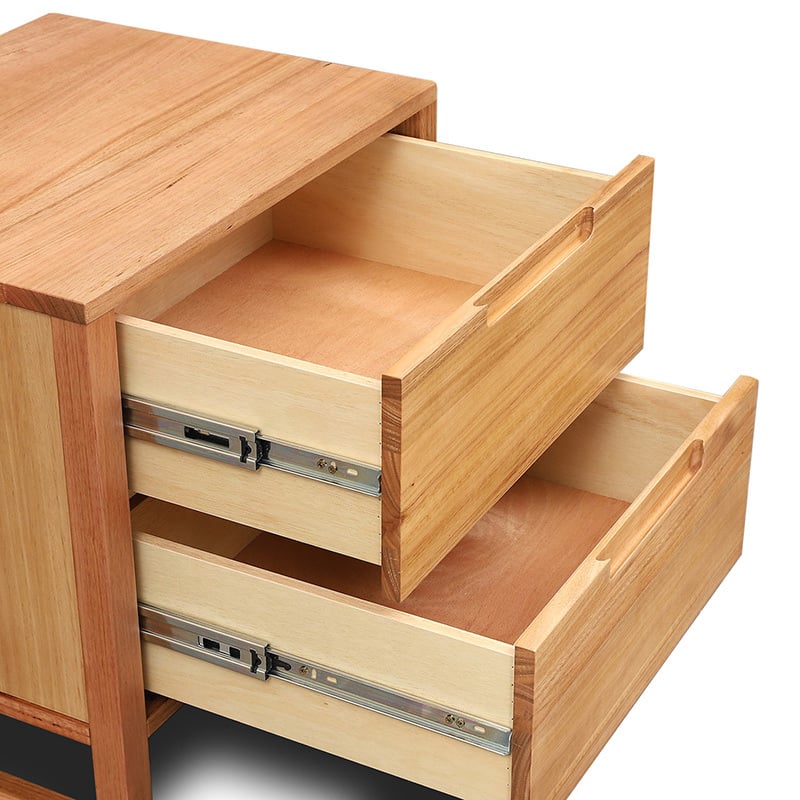 Zephyr 2 Drawer Bedside Table