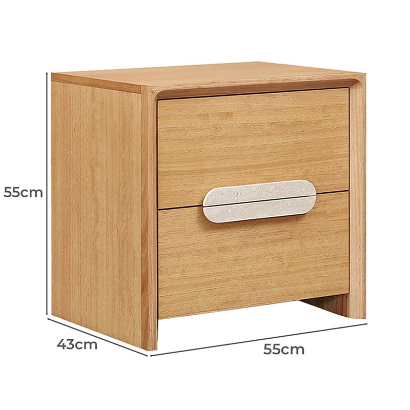 Sylvan 2 Drawer Bedside Table