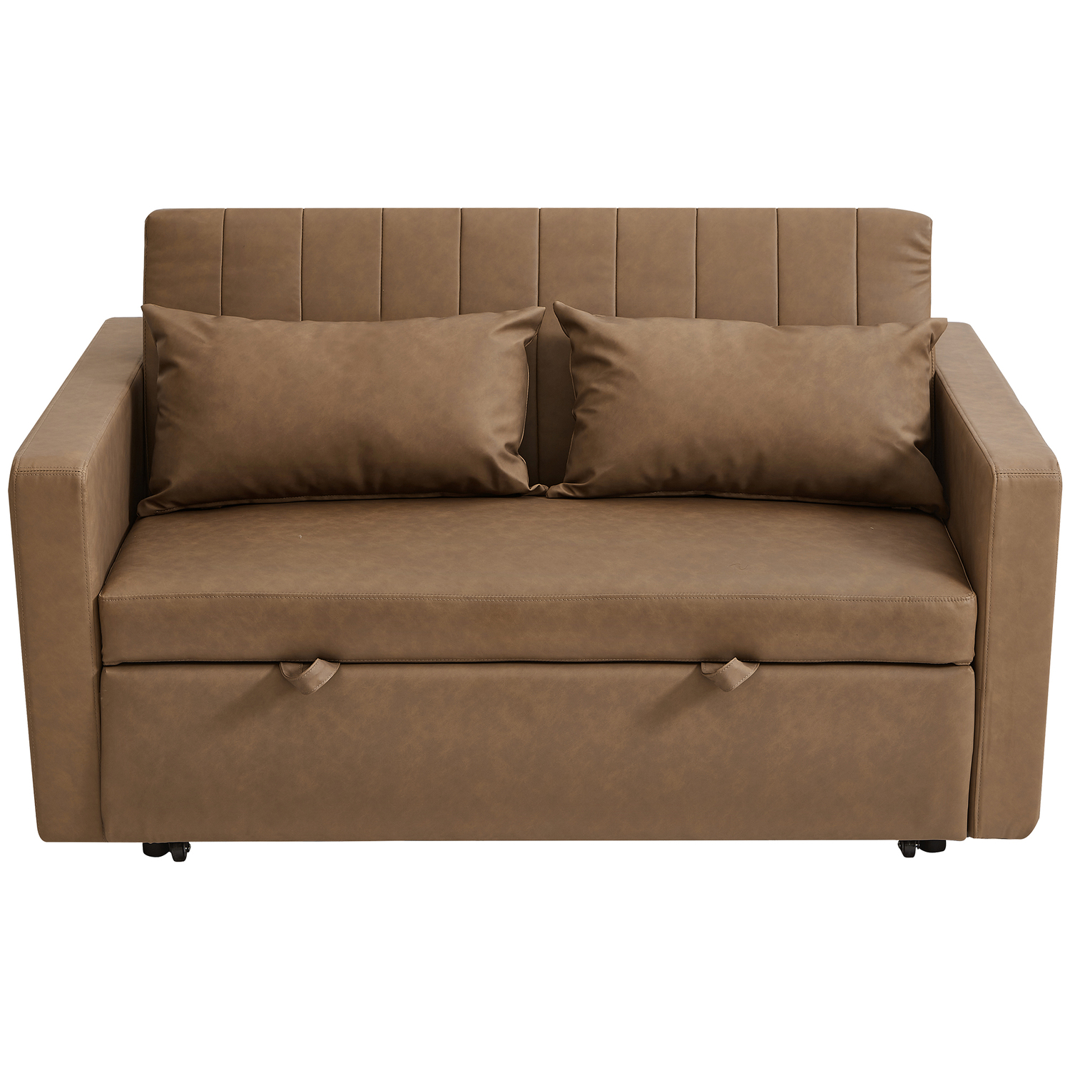 Magath 2 Seater Faux Leather Sofa Bed