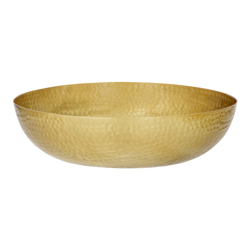 Round Hammered Aluminium Serving Bowl