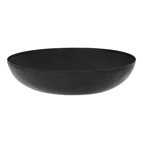 Round Hammered Aluminium Serving Bowl