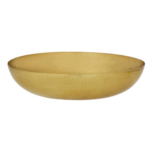 Round Hammered Aluminium Serving Bowl
