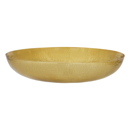 Round Hammered Aluminium Serving Bowl