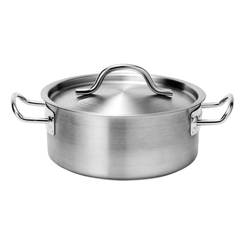 Chef Inox Force Stainless Steel Low Casserole with Lid