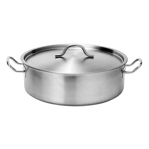 Chef Inox Force Stainless Steel Low Casserole with Lid