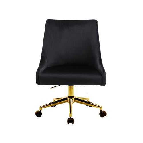 HomestarFurniture Laira Velvet Office Chair Temple & ster