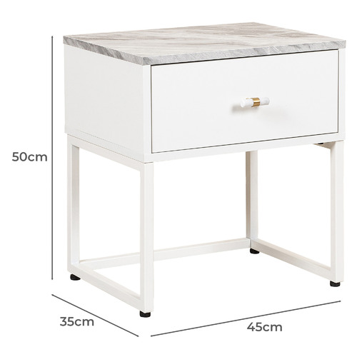 HomestarFurniture Florence Bedside Table Temple & ster