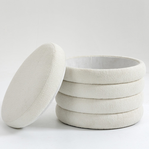 Adalyn Faux Fleece Ottoman
