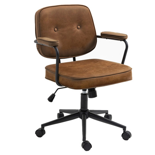 HomestarFurniture Fagnano Faux Leather Office Chair Temple & ster