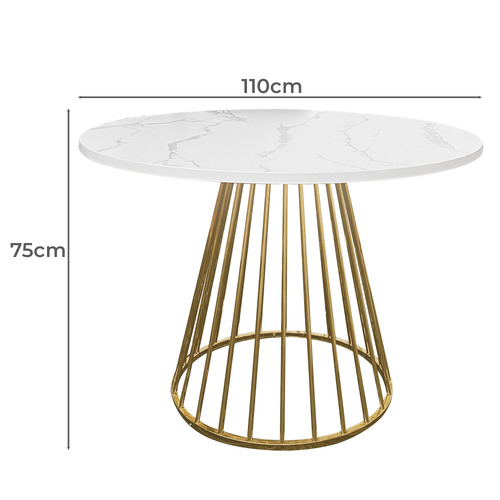 Signe Faux Marble Dining Table