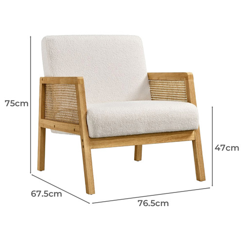 Astrid Boucle Armchair Temple & ster