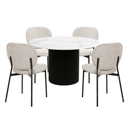 4 Seater Chandler Dining Table & Chair Set
