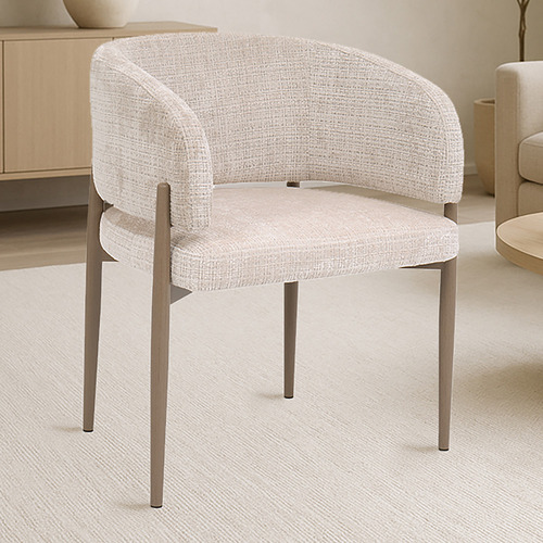 4 Seater Maine Marble-Look Dining Table & Chair Set