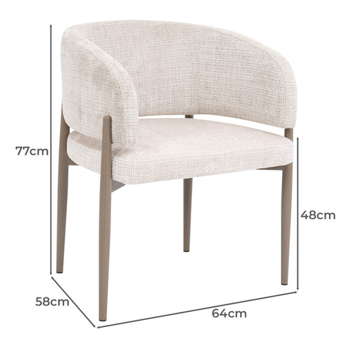 4 Seater Maine Travertine-Look Dining Table & Chair Set