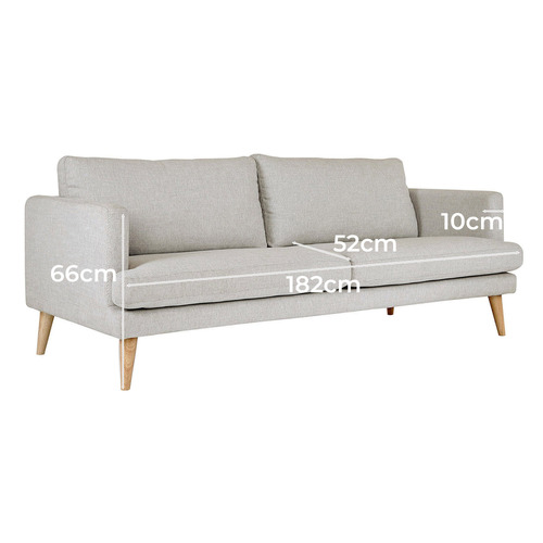 Prim 3 Seater Upholstered Sofa