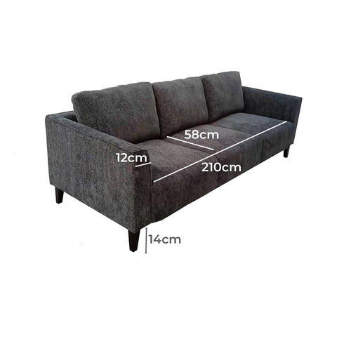 Grey Forrest 3 Seater Sofa