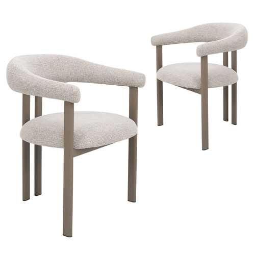 Taupe Gia Upholstered Dining Chairs