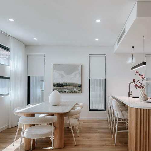 Elliot Travertine-Look Dining Table