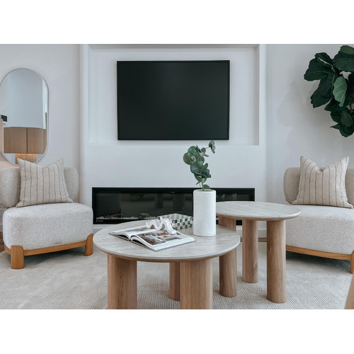Elliot Travertine-Look Dining Table