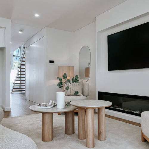 Elliot Travertine-Look Dining Table