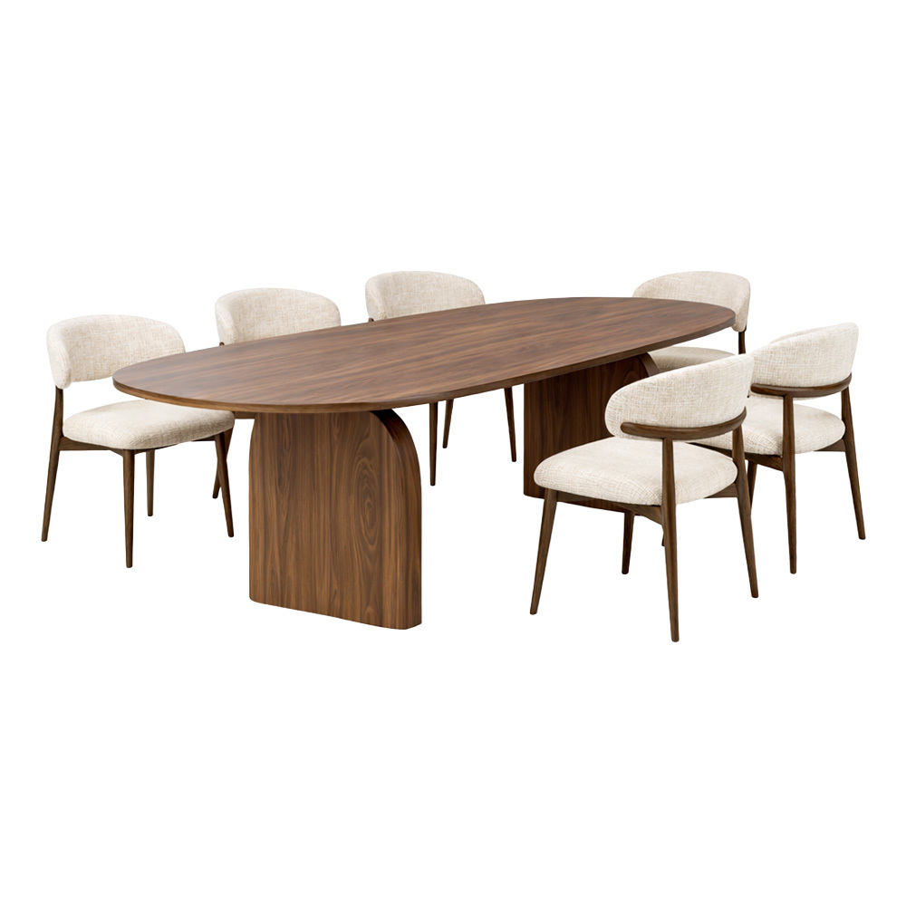 6 Seater Denver Dining Table & Chair Set