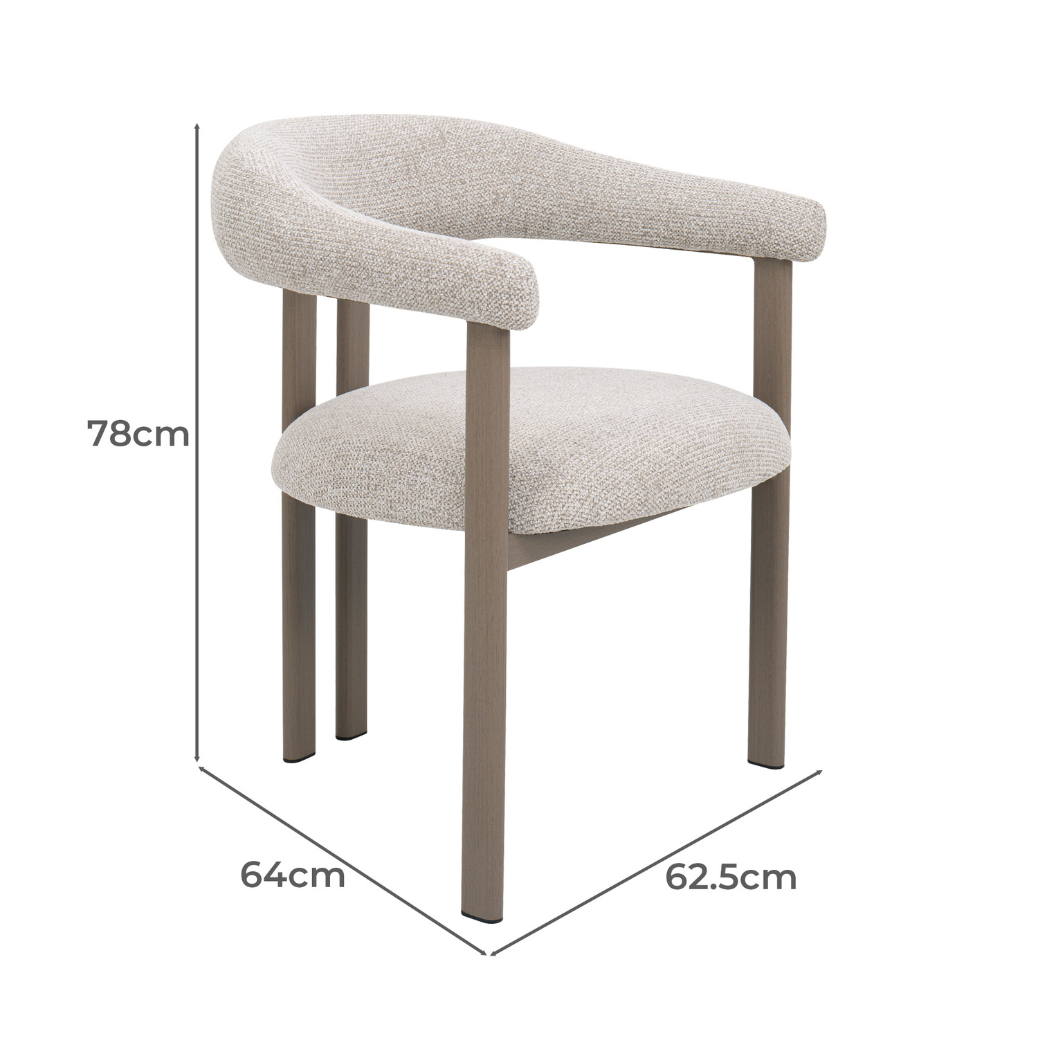 Taupe Gia Upholstered Dining Chairs