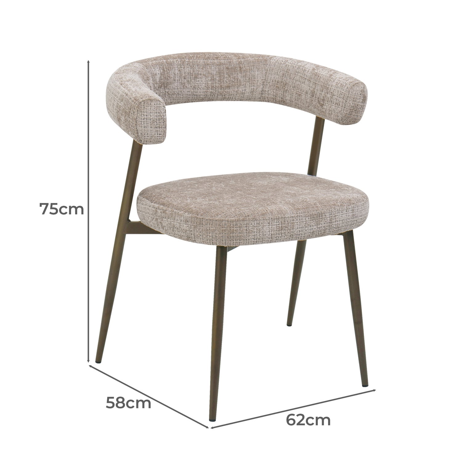 4 Seater Giselle Sintered Stone Dining Table & Chair Set