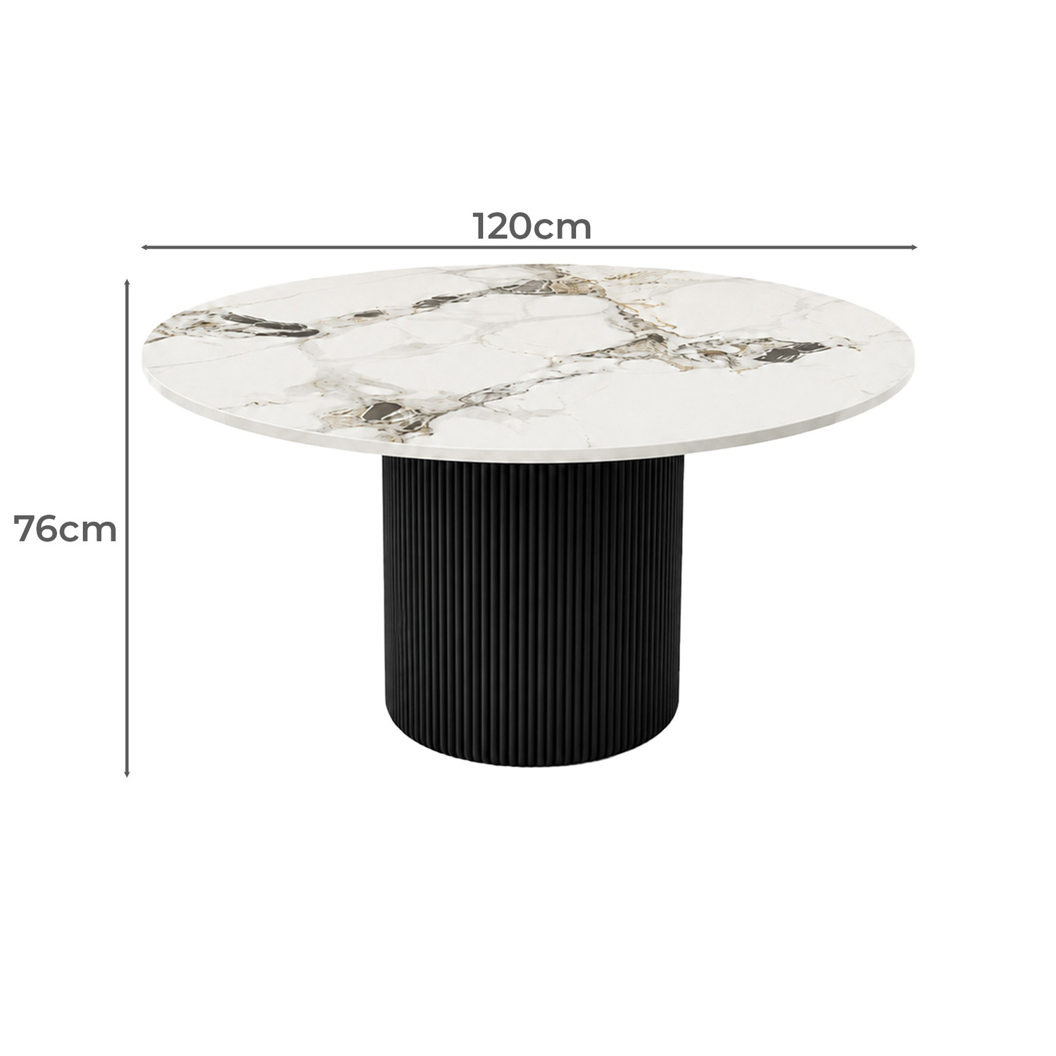 4 Seater Zarina Sintered Stone Dining Table & Chair Set