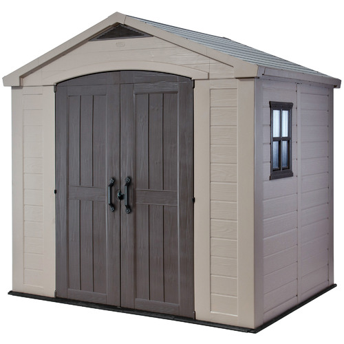 Factor High Arched Double Door Storage Shed Temple & ster