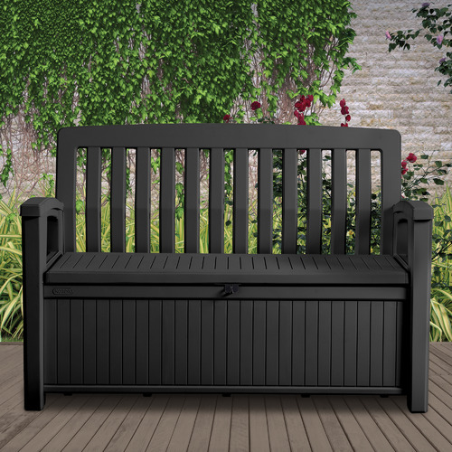 Keter 2 Seater Carty Patio Storage, Outdoor Bench Seating With Storage