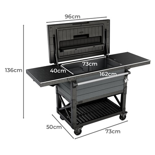 Patio Outdoor Cooler & Beverage Cart
